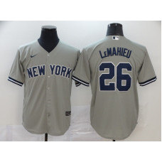 New York Yankees #26 DJ LeMahieu Gray Stitched Cool Base Jersey