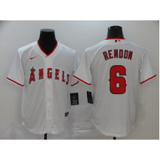 Los Angeles Angels #6 Anthony Rendon White Stitched Cool Base Jersey