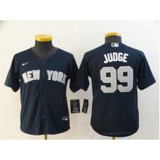 Youth New York Yankees #99 Aaron Judge Navy Blue Stitched Cool Base Jersey