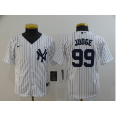 Youth New York Yankees #99 Aaron Judge White Home Stitched Cool Base Jersey