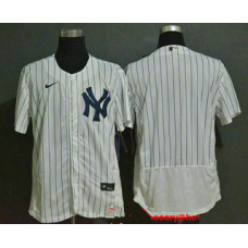 New York Yankees Team White Home Stitched Flex Base Jersey