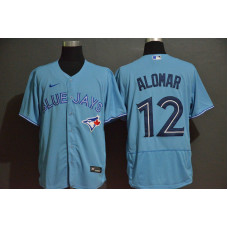 Toronto Blue Jays #12 Roberto Alomar Blue Stitched Flex Base Jersey