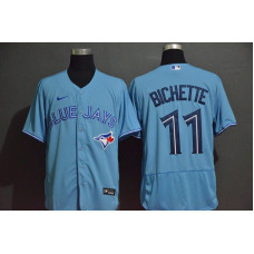 Toronto Blue Jays #11 Bo Bichette Blue Stitched Flex Base Jersey
