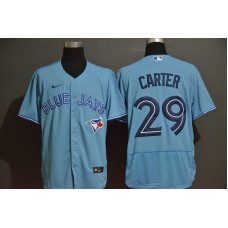 Toronto Blue Jays #29 Joe Carter Blue Stitched Flex Base Jersey