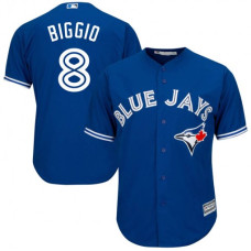 Toronto Blue Jays #8 Cavan Biggio Replica Royal Blue Cool Base Alternate Jersey