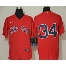 Boston Red Sox #34 David Ortiz Red With No Name Stitched Flex Base Jersey