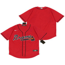 Atlanta Braves Team Red Stitched Cool Base Jersey