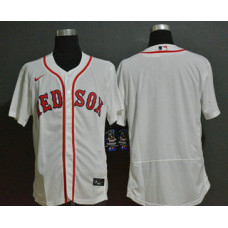 Boston Red Sox Team White Stitched Flex Base Jersey