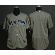 New York Yankees Team Gray Stitched Flex Base Jersey