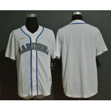 Seattle Mariners Team White Throwback Cooperstown Stitched Cool Base Jersey