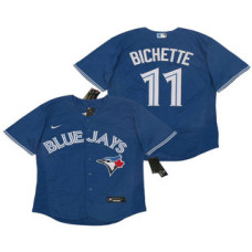 Toronto Blue Jays #11 Bo Bichette Blue Stitched Flex Base Jersey
