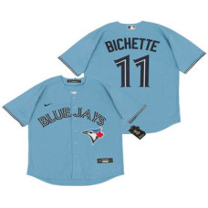 Toronto Blue Jays #11 Bo Bichette Light Blue Stitched Cool Base Jersey