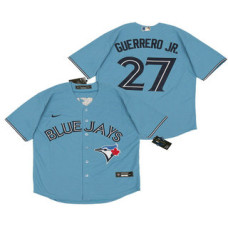 Toronto Blue Jays #27 Vladimir Guerrero Jr. Light Blue Stitched Cool Base Jersey