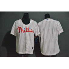 Youth Philadelphia Phillies Team White Stitched Cool Base Jersey