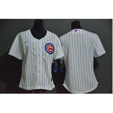 Women's Chicago Cubs Team White Stitched Cool Base Jersey