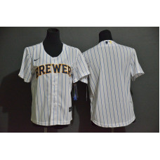 Youth Milwaukee Brewers Team White Stitched Cool Base Jersey