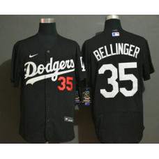 Los Angeles Dodgers #35 Cody Bellinger Black Stitched Flex Base Jersey