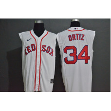 Boston Red Sox #34 David Ortiz White 2020 Cool and Refreshing Sleeveless Fan Stitched Jersey