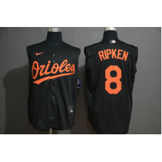 Baltimore Orioles #8 Cal Ripken Jr. Black 2020 Cool and Refreshing Sleeveless Fan Stitched Jersey