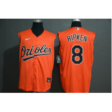 Baltimore Orioles #8 Cal Ripken Jr. Orange 2020 Cool and Refreshing Sleeveless Fan Stitched Jersey