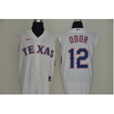 Texas Rangers #12 Rougned Odor White 2020 Cool and Refreshing Sleeveless Fan Stitched Jersey