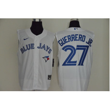 Toronto Blue Jays #27 Vladimir Guerrero Jr. White 2020 Cool and Refreshing Sleeveless Fan Stitched Jersey