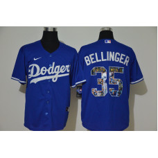Los Angeles Dodgers #35 Cody Bellinger Blue Unforgettable Moment Stitched Fashion Cool Base Jersey