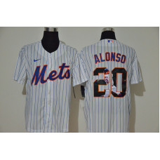 New York Mets #20 Pete Alonso White Unforgettable Moment Stitched Fashion Cool Base Jersey