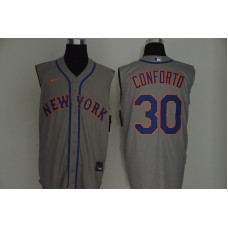 New York Mets #30 Michael Conforto Gray 2020 Cool and Refreshing Sleeveless Fan Stitched Jersey