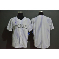 Colorado Rockies Team White Stitched Cool Base Jersey