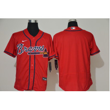 Atlanta Braves Team Red Stitched Flex Base Jersey