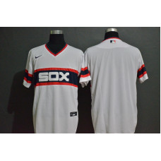 Chicago White Sox Team White Pullover Mitchell & Ness Throwback Stitched Jersey