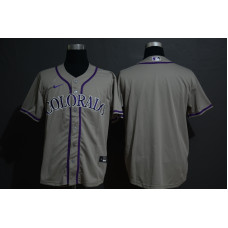 Colorado Rockies Team Gray Stitched Cool Base Jersey