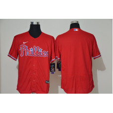 Philadelphia Phillies Team Red Stitched Flex Base Jersey