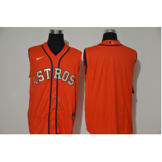 Houston Astros Team Orange Gold 2020 Cool and Refreshing Sleeveless Fan Stitched Jersey