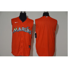 Miami Marlins Team Orange 2020 Cool and Refreshing Sleeveless Fan Stitched Jersey