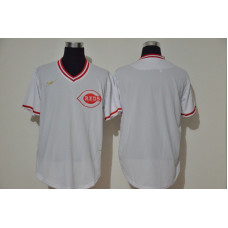 Cincinnati Reds Team White Throwback Cooperstown Stitched Cool Base Jersey