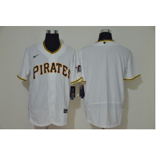 Pittsburgh Pirates Team White Stitched Flex Base Jersey