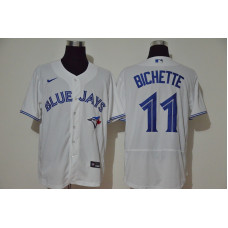 Toronto Blue Jays #11 Bo Bichette White Stitched Flex Base Jersey