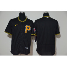 Pittsburgh Pirates Team Black Stitched Flex Base Jersey