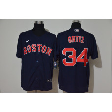 Boston Red Sox #34 David Ortiz Navy Blue Stitched Cool Base Jersey