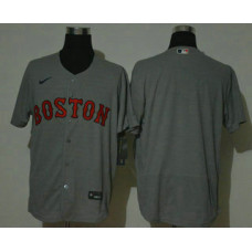 Boston Red Sox Team Gray Stitched Flex Base Jersey