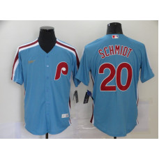 Philadelphia Phillies #20 Mike Schmidt Light Blue Cooperstown Collection Stitched Jersey