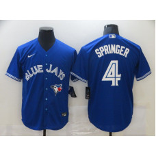Toronto Blue Jays #4 George Springer Blue Stitched Cool Base Jersey