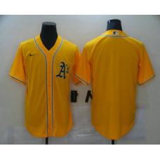 Oakland Athletics Team Yellow Stitched Cool Base Jersey