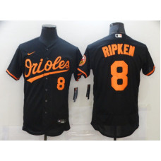 Baltimore Orioles #8 Cal Ripken Jr. Black Stitched Flex Base Jersey