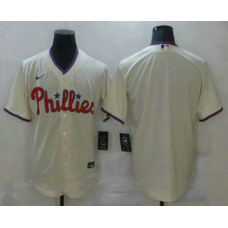 Philadelphia Phillies Team Cream Stitched Cool Base Jersey