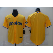 Boston Red Sox Team Gold 2021 City Connect Stitched Cool Base Jersey