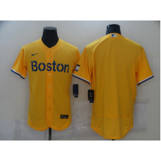 Boston Red Sox Team Gold 2021 City Connect Stitched Flex Base Jersey