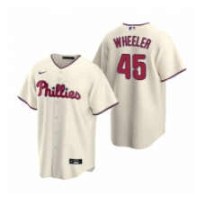 Philadelphia Phillies 45 Zack Wheeler Cream Alternate Stitched Baseball Jersey